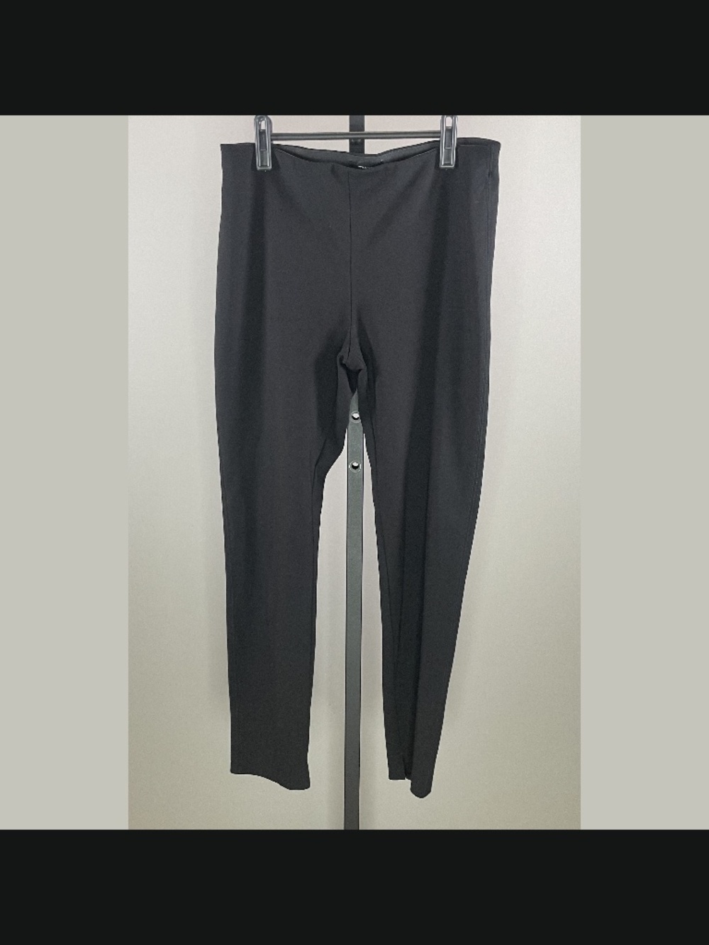 Theory Pants Womens Large black Ponte skinny pull on classic
